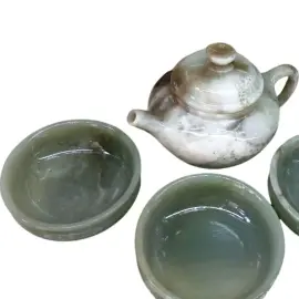 Чайный набор из нефрита "Чайная традиция" на 3 персоны, 4 предмета